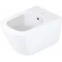 DEANTE Wandhängendes Bidet Cersanit Crea Keramik Weiß Glänzend Rechteckig 1 Hahnloch