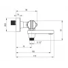 DEANTE Thermostatische Badewannenarmatur Schwarz Wandmontiert Messing