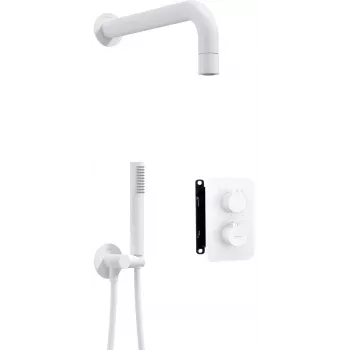 DEANTE Thermostatischer Duschset mit Unterputzkasten - Matt Schwarz