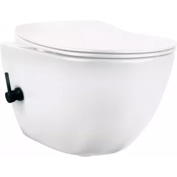 DEANTE Toilette mit Bidetfunktion - mit Einhebelmischer, Stand-WC, Dual Flush, Weiß