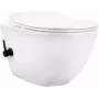 DEANTE Toilette mit Bidetfunktion - mit Einhebelmischer, Stand-WC, Dual Flush, Weiß