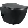 DEANTE Toilette mit Bidetfunktion - mit Mischbatterie, Stand-WC, randlos, Dual Flush 3/5L, Weiß, Keramik, Soft-Close-Sitz
