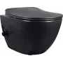 DEANTE Toilette mit Bidetfunktion - mit Mischbatterie, Stand-WC, randlos, Dual Flush 3/5L, Weiß, Keramik, Soft-Close-Sitz