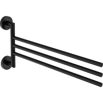 DEANTE Triple Swivel Towel Rack - Wandmontiert, Chrom, 350 mm Stangen