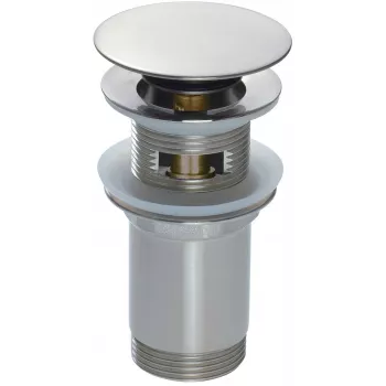 DEANTE Universal Waschbecken- oder Bidet-Stöpsel mit Manschette - Chrom