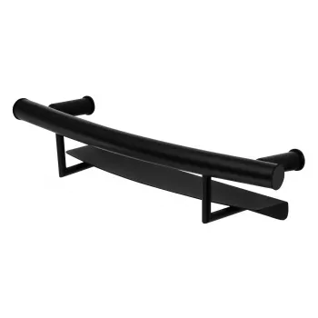 DEANTE Wandhalterung mit Ablage - 2in1 Vollbeweglicher TV-Halter für 32-65 Zoll Fernseher, Schwarz, Ablage aus gehärtetem Glas, 35 kg Tragfähigkeit