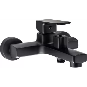 DEANTE Wand-Wannenarmatur Matt Schwarz Arnika Nero