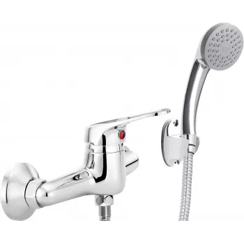 DEANTE Wandmontierte Duscharmatur mit Brauseset - Chrom - Arnika Serie