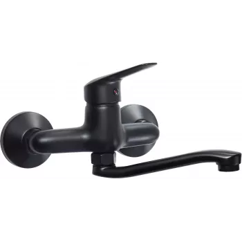 DEANTE Wand-Waschtischarmatur Matt Schwarz Arnika Nero