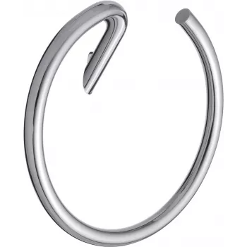 DEANTE Wandhandtuchring - Rund, Matt Schwarz, LOFT Serie