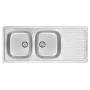 DEANTE ZEU 3210 2-Bowl Stainless Steel Kitchen Sink with Drainer