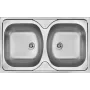 DEANTE ZM5 0200 2-Bowl Stainless Steel Overlay Sink - Brushed Finish
