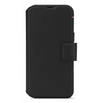 Decoded Leder Wallet Case mit abnehmbarem Kartenfach für iPhone 16 Pro Max, MagSafe-kompatibel, Schwarz