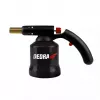 DEDRA 31A020 Gaskartuschen-Brenner mit Piezo-Zündung, 1300°C, Anti-Flare, einstellbare Flamme, Butan EN417