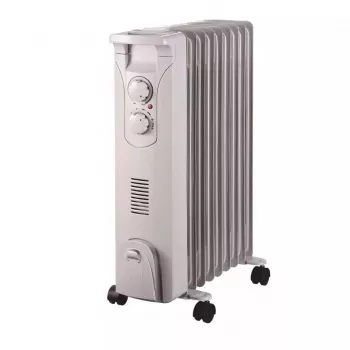 DEDRA DA-J2052F 2000W Ölradiator, 9 Rippen, Weiß