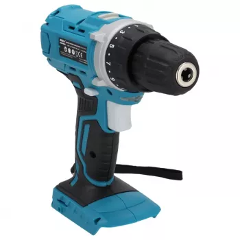 DEDRA DED7040 18V Akku-Schlagbohrschrauber mit 50 Nm Drehmoment, 13 mm Metallbohrfutter, LED-Licht
