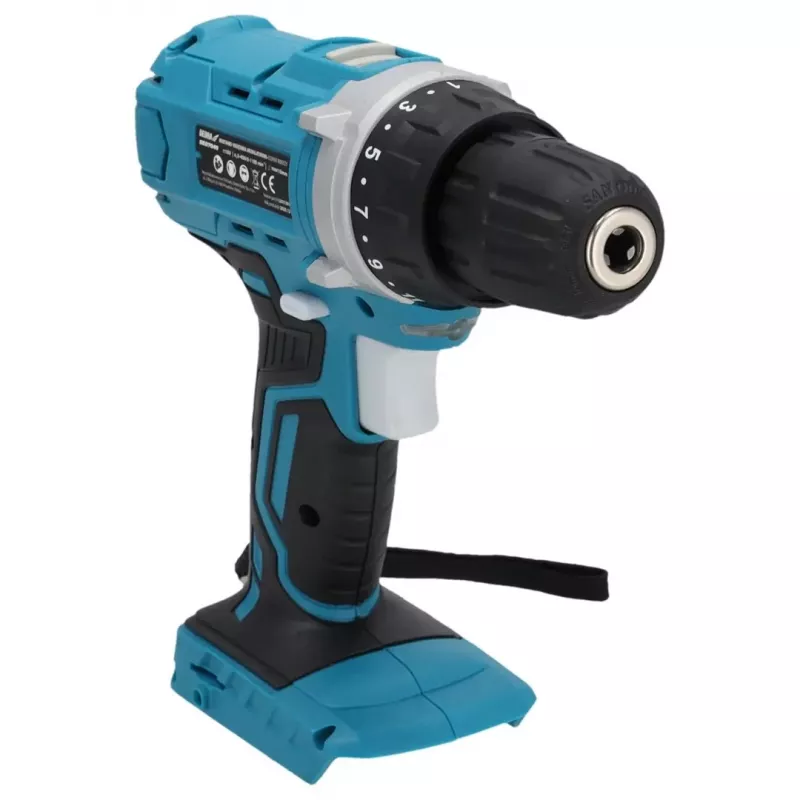 DEDRA DED7040 18V Akku-Schlagbohrschrauber mit 50 Nm Drehmoment, 13 mm Metallbohrfutter, LED-Licht