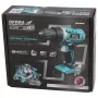DEDRA DED7040 18V Akku-Schlagbohrschrauber mit 50 Nm Drehmoment, 13 mm Metallbohrfutter, LED-Licht
