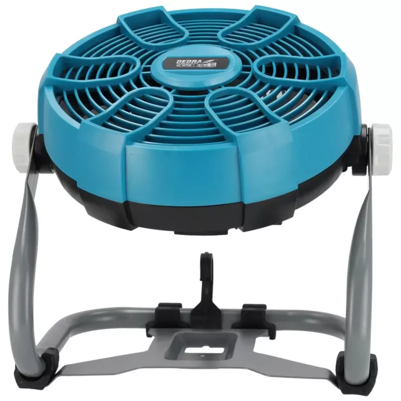 DEDRA DED7074 18V Akku-Ventilator 230mm 3-Stufen mit Aufhängehaken und Stativhalterung
