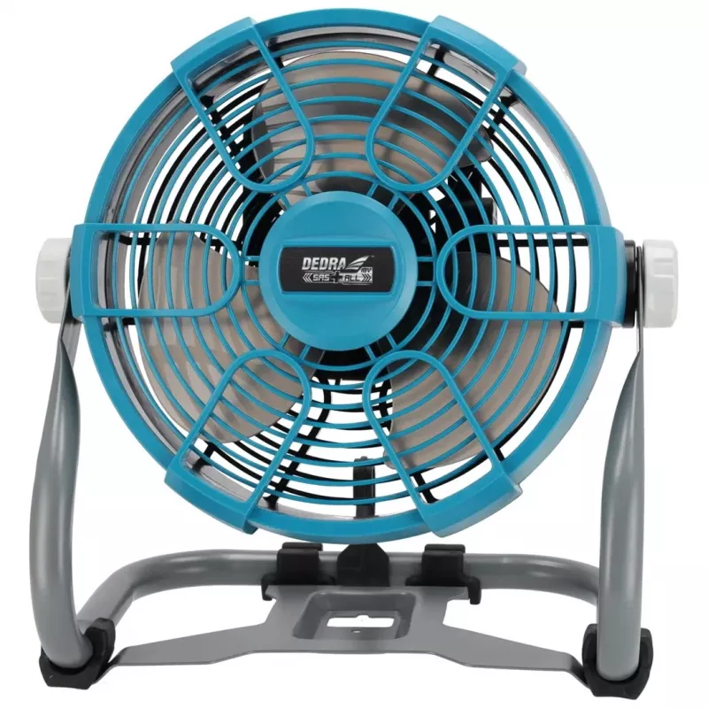 DEDRA DED7074 18V Akku-Ventilator 230mm 3-Stufen mit Aufhängehaken und Stativhalterung