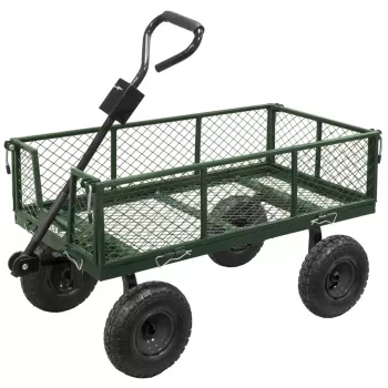 DEDRA Gartenwagen mit Gitter 96x50x80 cm