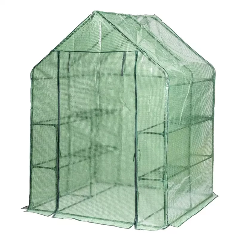 DEDRA Garten-Gewächshaus 143x143x195 cm PE