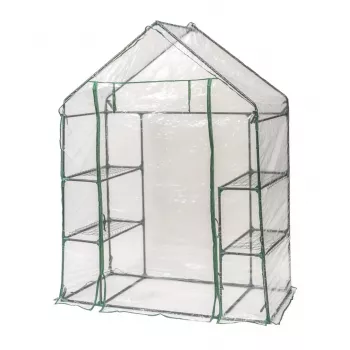 DEDRA Garten-Gewächshaus 143x73x195 cm PVC