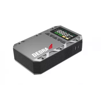 DEDRA Starthilfe Power Bank 12000 mAh LCD mit Luftkompressor