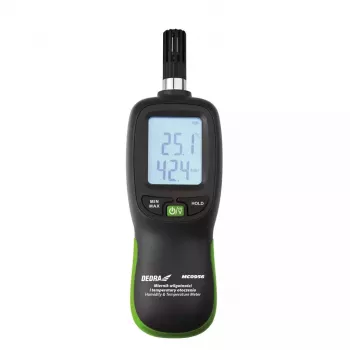 DEDRA MC0956 Schallpegelmessgerät – 30-130 dBA Digitales Dezibel-Messgerät mit A/C-Bewertung, hintergrundbeleuchtetem LCD, Data Hold, Max/Min, IEC 651 Typ 2