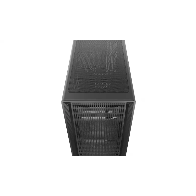 Deepcool CC550 4F Mid-Tower-Gehäuse, 4x 120mm LED-Lüfter, gehärtetes Glas, Schwarz