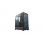 Deepcool CC550 4F Mid-Tower-Gehäuse, 4x 120mm LED-Lüfter, gehärtetes Glas, Schwarz