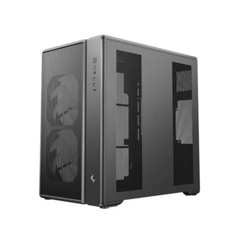 Deepcool CG590 MESH 2F Mid Tower Gehäuse - Schwarz, Tempered Glass, 2x120mm Lüfter