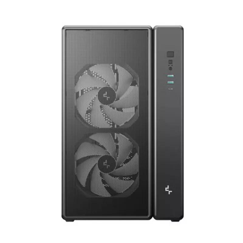 Deepcool CG590 MESH 2F Mid Tower Gehäuse - Schwarz, Tempered Glass, 2x120mm Lüfter