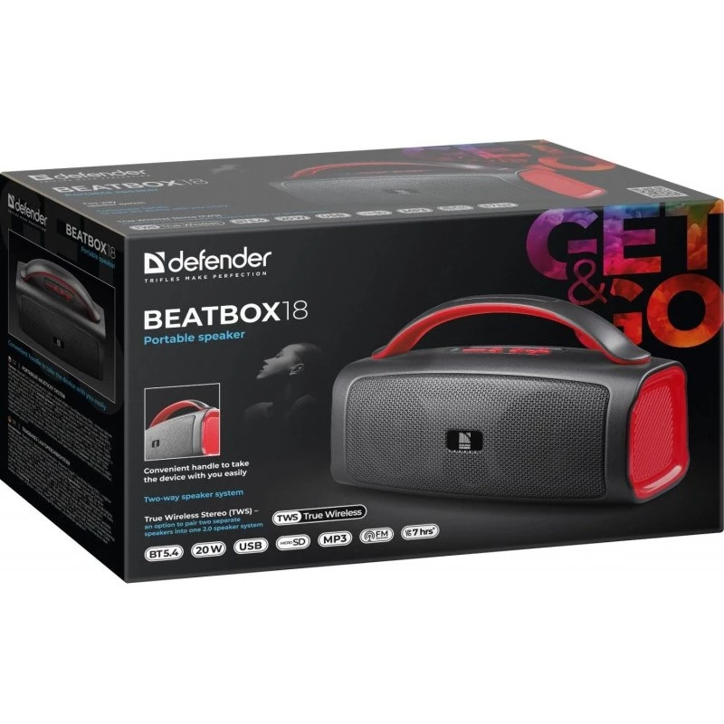 Defender Beatbox 18 20W Bluetooth-Lautsprecher