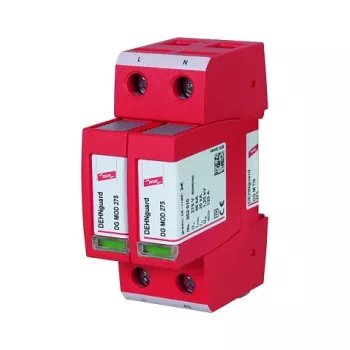 DEHN + SOEHNE DEHNguard M TN275 Überspannungsableiter, Typ 2, 275V, 20kA, DIN-Schiene, Rot (952200)