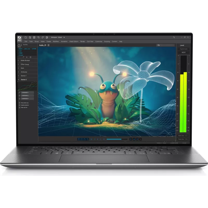 Dell Precision 5570 Mobile Workstation - Intel Core i7-12700H - 32GB DDR5 RAM - 1TB NVMe SSD - 16,0 inch WUXGA 1920x1200 Anti-Glare 500 Nits - NVIDIA RTX A1000 4GB - Windows 11 Pro - Silber