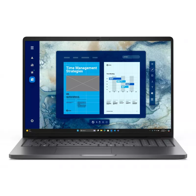 Dell PRO 16 PC16250 U5-225U Laptop, 16 inch FHD+, Intel Core Ultra 5, 16GB RAM, 512GB SSD, Windows 11 Pro, Titan Gray