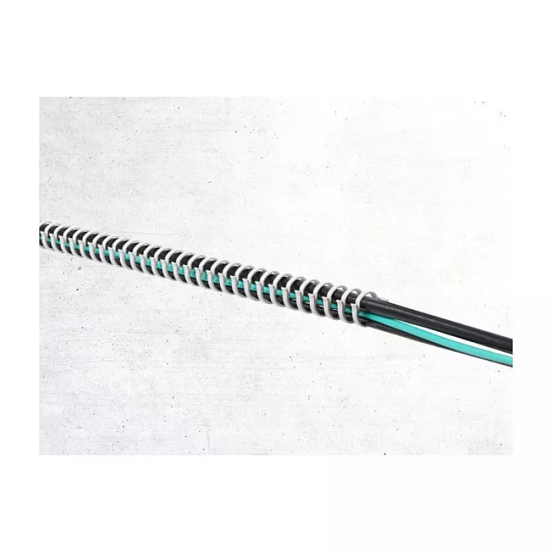 Delock 22072 Flexibler Kabelkanal, selbstklebend & schraubbar, 25 x 26 mm, 50 cm, Grau