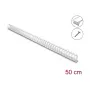 Delock 22072 Flexibler Kabelkanal, selbstklebend & schraubbar, 25 x 26 mm, 50 cm, Grau