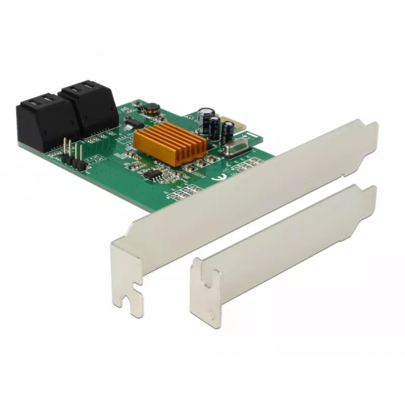 DeLOCK 4 Port SATA 6Gb/s PCIe 2.0 x1 Controller Karte mit Marvell 88SE9215
