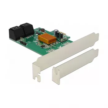 DeLOCK 4 Port SATA 6Gb/s PCIe 2.0 x1 Controller Karte mit Marvell 88SE9215