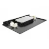 Delock 43350 19 Zoll 2U Rack-Montage Glasfaser-Spleißbox, 96 Fasern, LC Duplex, Schwarz