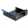 Delock 5,25 Zoll Metall-Einbaurahmen für Slim-Bay-Wechselrahmen mit USB 5 Gbps (18006)