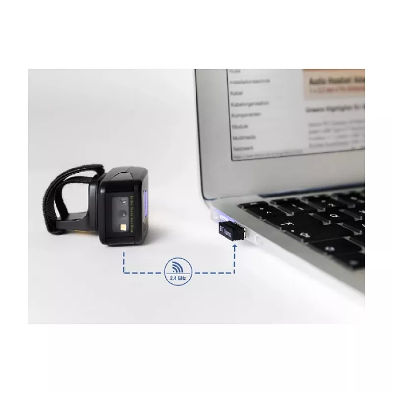 DeLOCK 90508 Tragbarer 1D/2D Barcode-Scanner mit USB, 2,4 GHz RF und Bluetooth 4.1