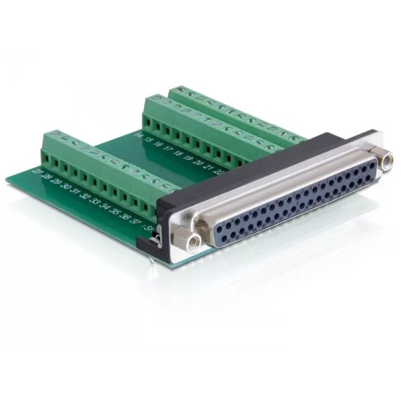 Delock Adapter D-Sub 37 Pin Buchse auf Klemmenblock 65319