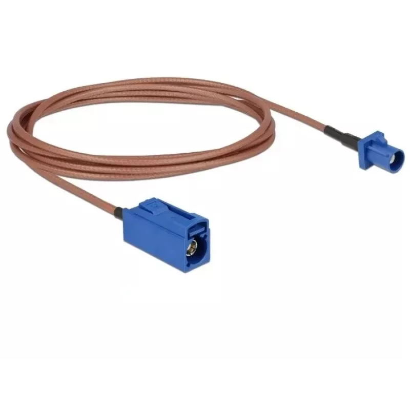 DELOCK Antennenverlängerungskabel FAKRA C Stecker auf FAKRA C Buchse RG-316 1,8 m Koaxial