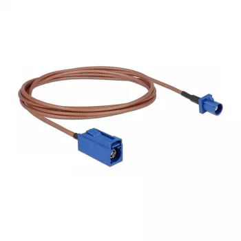 DELOCK Antennenverlängerungskabel FAKRA C Stecker auf FAKRA C Buchse RG-316 1,8 m Koaxial