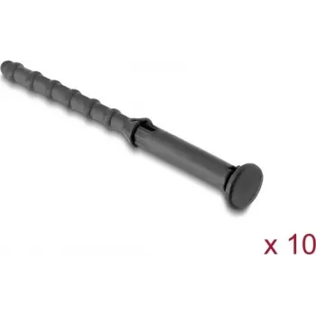 Delock Antivibrations-Silikon-Lüfterhalterungen, 10er-Pack, Schwarz (62191)