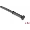 Delock Anti-Vibrations-Silikon-Lüfterhalterungen, 50 Stück, Schwarz 60984