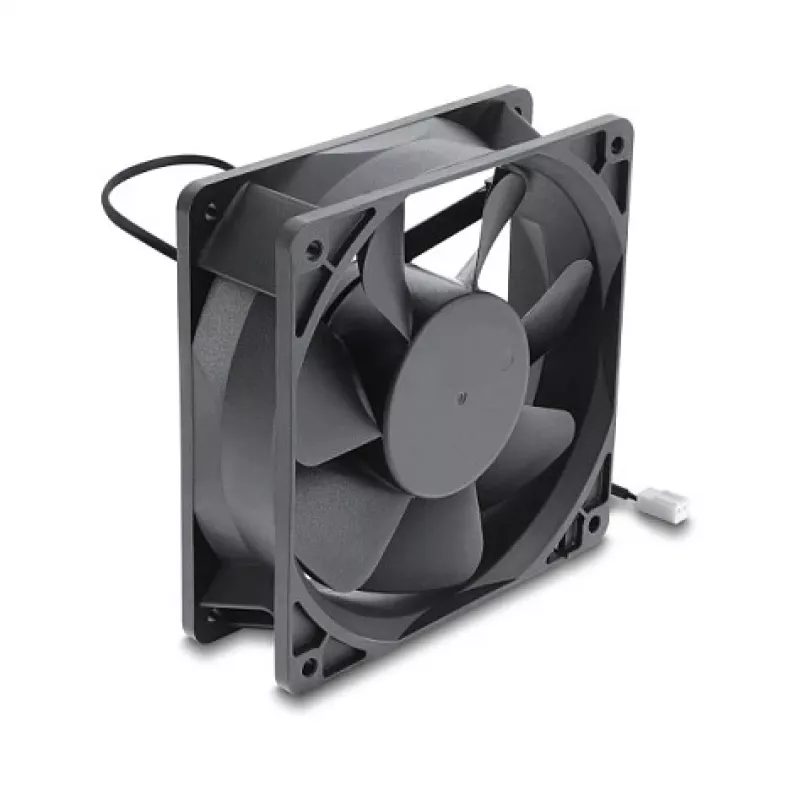Delock Axiallüfter 48 V DC, 120 x 120 x 38 mm mit 2-Pin-Lüfteranschluss, Schwarz
